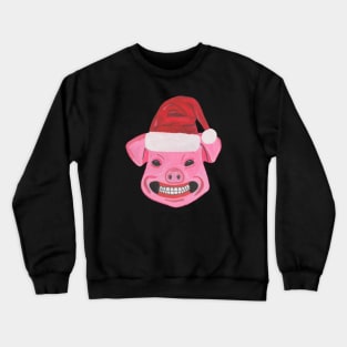 Christmas Santa Pig Crewneck Sweatshirt